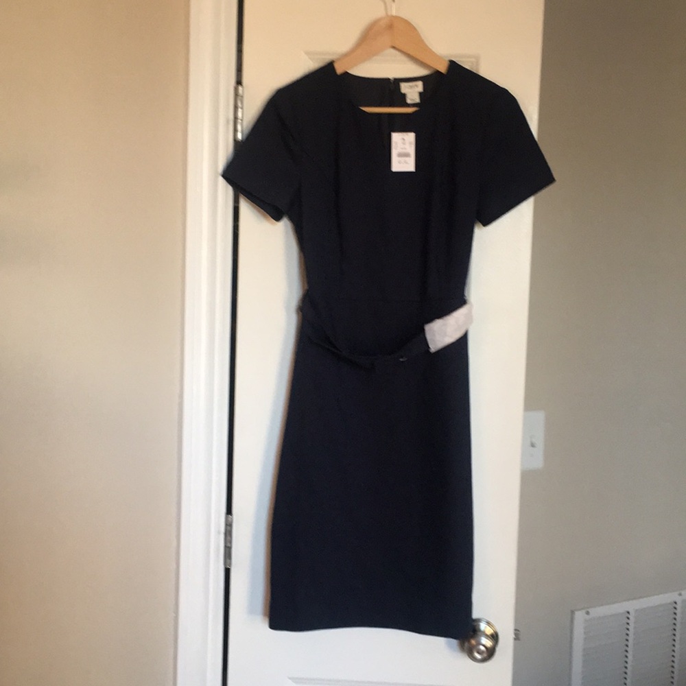 J crew navy blue dress